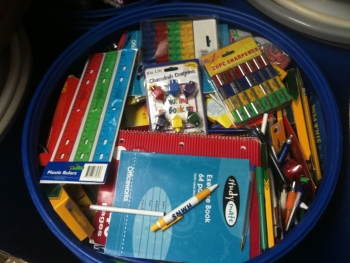 School supplies distribution Uganda